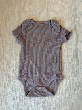Kids Short-Sleeve One-Piece in Mauve